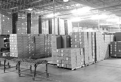 East and West Coast shipping support for hospitality lighting orders