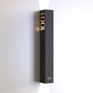 CS6639 illuminated hotel room number sign